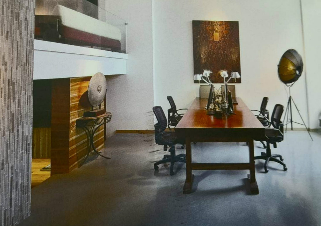 利用材料的紋理和質(zhì)感打造的個性工作室家具配套方案設(shè)計(jì)