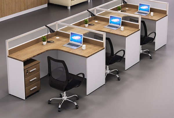 工位辦公桌-十字形工位辦公桌