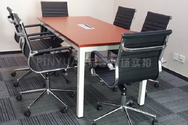 6人位帶線盒會議桌 現(xiàn)代簡約會議桌 HYZ16040601