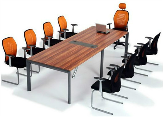 簡約板式會議桌椅 現(xiàn)代辦公條形桌 會議室桌椅 長條會議室桌椅 WBHYZ030