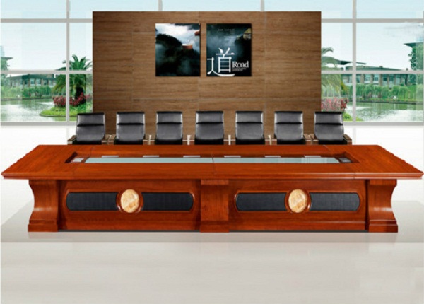 現(xiàn)代辦公會議桌 紅胡桃實木會議桌 SHYZ047