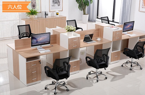 六人位辦公桌-辦公桌6人位