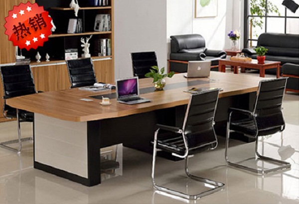 會議桌椅組合 板式洽談桌長條 會議桌 2017新品 HYZBS17041301